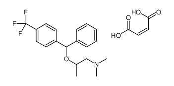 (E)-but-2-enedioic acid,N,N-dimethyl-2-[phenyl-[4-(trifluoromethyl)phenyl]methoxy]propan-1-amine Structure