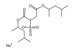 Sodium 1,4-bis(1,3-dimethylbutyl) sulfonatosuccinate Structure