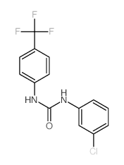 Urea,N-(3-chlorophenyl)-N'-[4-(trifluoromethyl)phenyl]-结构式