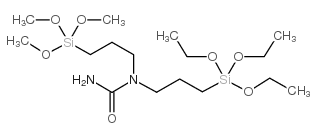 N-3-(三乙氧基硅基)丙基-N-3-(三甲氧基硅基)丙脲结构式