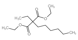 Propanedioic acid, 2-ethyl-2-hexyl-, 1,3-diethyl ester Structure
