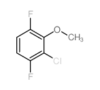 2-氯-3,6-二氟苯甲醚结构式
