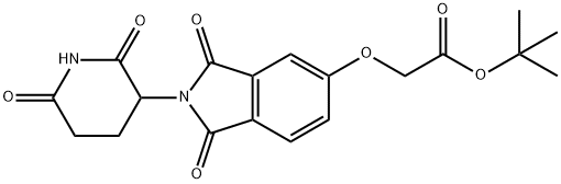 Thalidomide-5-O-CH2-COO(t-Bu)结构式