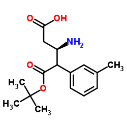 (R)-3-((叔丁氧羰基)氨基)-4-(间甲苯基)丁酸结构式