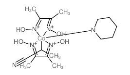 Cobalt,bis[(2,3-butanedione dioximato)(1-)-N,N'](1-cyanoethyl)(pyridine)-, (OC-6-12)-(9CI) Structure