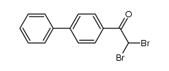 1-(biphenyl-4-yl)-2,2-dibromoethanone结构式