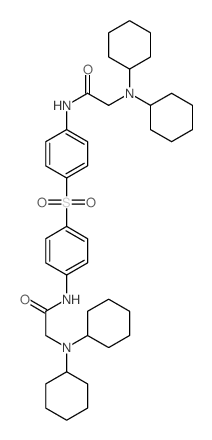 Acetamide,N,N'-(sulfonyldi-4,1-phenylene)bis[2-(dicyclohexylamino)- (9CI)结构式