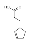 3-(cyclopent-2-enyl)-propionic acid结构式