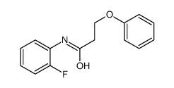 N-(2-fluorophenyl)-3-phenoxypropanamide Structure