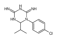1-(4-chlorophenyl)-2-propan-2-yl-2H-1,3,5-triazine-4,6-diamine结构式