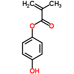 2-甲基-2-丙烯酸 4-羟基苯基酯结构式