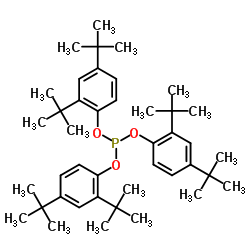 三(2,4-二叔丁基苯基)亚磷酸酯结构式