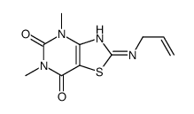 4,6-dimethyl-2-(prop-2-enylamino)-[1,3]thiazolo[4,5-d]pyrimidine-5,7-dione Structure