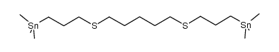1,5-bis(3-trimethylstannylpropylthio)pentane结构式