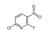6-氯-2-氟-3-硝基吡啶结构式