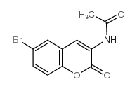 N-(6-溴-2-氧代-2H-1-苯并吡喃-3-基)乙酰胺结构式