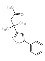 4-methyl-4-(5-phenyloxazol-3-yl)pentan-2-one Structure