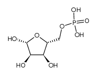 D-ribose 5-phosphate Structure
