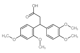 Benzenepropanoic acid, b-(2,4-dimethoxyphenyl)-3,4-dimethoxy-结构式