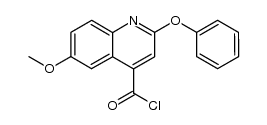 2-phenoxy-6-methoxyquinoline-4-carbonyl chloride Structure