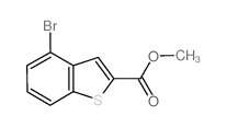 4-溴苯并[b]噻吩-2-甲酸甲酯结构式