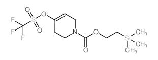 2-(三甲基甲硅烷基)乙基4-(((三氟甲基)磺酰)氧基)-5,6-二氢吡啶-1(2H)-羧酸叔丁酯结构式
