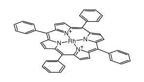 Rh(tetraphenylporphyrin) Structure