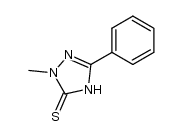 2-methyl-5-phenyl-2,4-dihydro-[1,2,4]triazole-3-thione结构式
