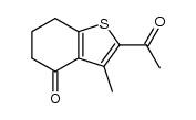 3-methyl-2-acetyl-6,7-dihydrobenzo[b]thiophen-4(5H)one Structure
