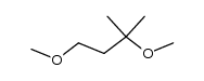 1,3-dimethoxy-3-methyl-butane结构式