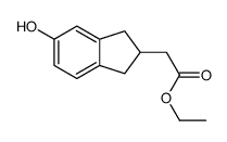 ethyl 2-(5-hydroxy-2,3-dihydro-1H-inden-2-yl)acetate Structure