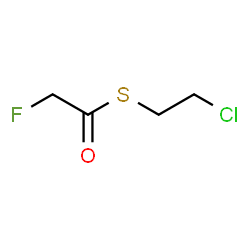 Fluorothioacetic acid S-(2-chloroethyl) ester结构式
