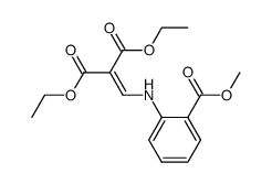 2-[(2-methoxycarbonylphenylamino)methylene]malonic acid diethyl ester Structure