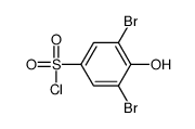 3,5-dibromo-4-hydroxybenzenesulfonyl chloride Structure