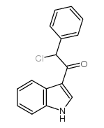 2-氯-1-(1H-吲哚-3-基)-2-苯乙酮结构式