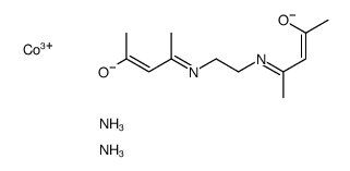 azane,cobalt(3+),(Z)-4-[2-[[(Z)-4-oxidopent-3-en-2-ylidene]amino]ethylimino]pent-2-en-2-olate Structure
