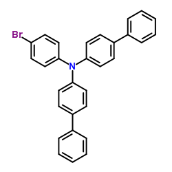 N,N-二(4-联苯基)-N-(4-溴苯基)胺结构式