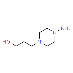 1-Piperazinepropanol,4-amino-(9CI) structure