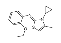 3-cyclopropyl-N-(2-ethoxyphenyl)-4-methyl-1,3-thiazol-2-imine Structure