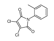 3,4-dichloro-1-(2-methylphenyl)pyrrole-2,5-dione结构式