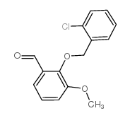 2-[(2-氯苄基)氧基]-3-甲氧基苯甲醛结构式