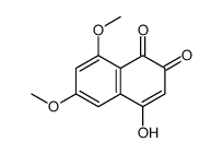 4-hydroxy-6,8-dimethoxynaphthalene-1,2-dione结构式