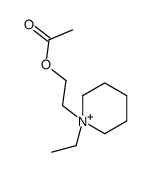 2-(1-ethylpiperidin-1-ium-1-yl)ethyl acetate Structure