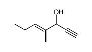 4-methyl-hept-4-en-1-yn-3-ol结构式