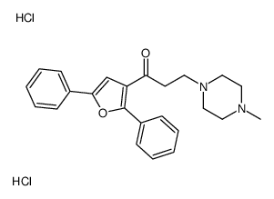 1-(2,5-diphenylfuran-3-yl)-3-(4-methylpiperazin-1-yl)propan-1-one,dihydrochloride Structure