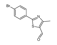 2-(4-bromophenyl)-4-methyl-1,3-thiazole-5-carbaldehyde Structure