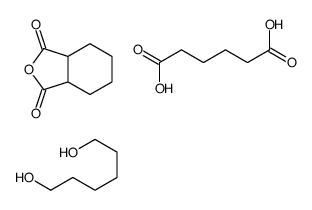 己二酸与六氢-1,3-异苯并呋喃二酮和1,6-己二醇的聚合物结构式