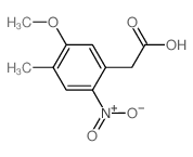 2-(5-methoxy-4-methyl-2-nitro-phenyl)acetic acid Structure
