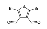2,5-Dibromothiophene-3,4-dicarbaldehyde Structure