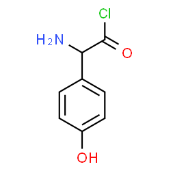 Benzeneacetyl chloride, a-amino-4-hydroxy-, (aR)-结构式